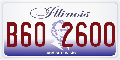 IL license plate B602600