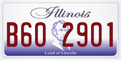 IL license plate B602901