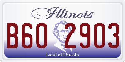 IL license plate B602903