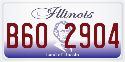IL license plate B602904