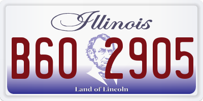 IL license plate B602905