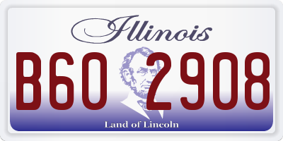 IL license plate B602908