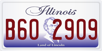 IL license plate B602909