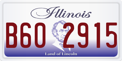 IL license plate B602915