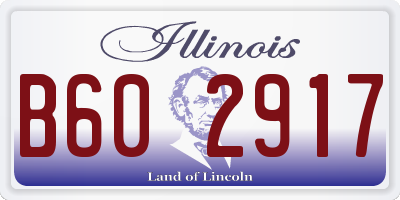 IL license plate B602917