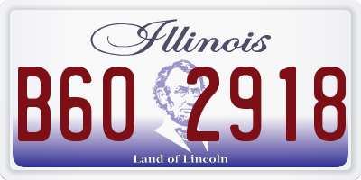 IL license plate B602918
