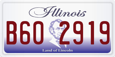 IL license plate B602919