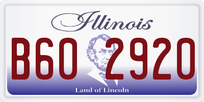 IL license plate B602920