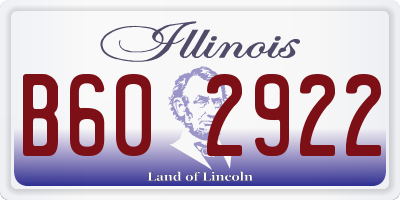 IL license plate B602922