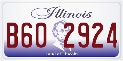 IL license plate B602924