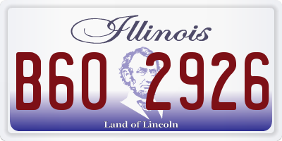 IL license plate B602926