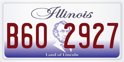 IL license plate B602927