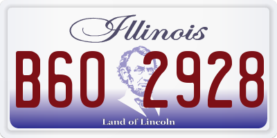 IL license plate B602928
