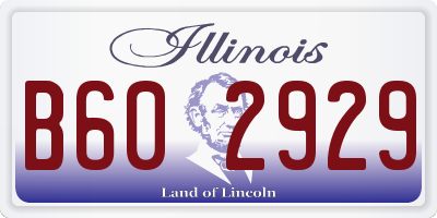 IL license plate B602929