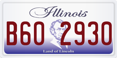 IL license plate B602930