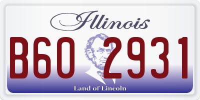 IL license plate B602931