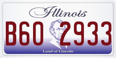 IL license plate B602933