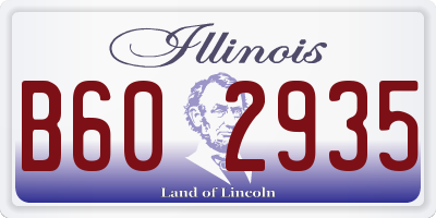 IL license plate B602935