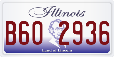 IL license plate B602936
