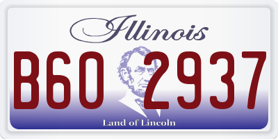 IL license plate B602937