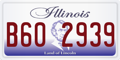 IL license plate B602939