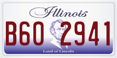 IL license plate B602941