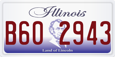 IL license plate B602943