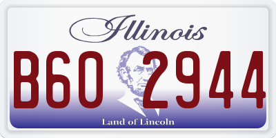 IL license plate B602944