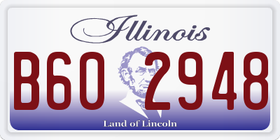 IL license plate B602948