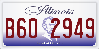 IL license plate B602949