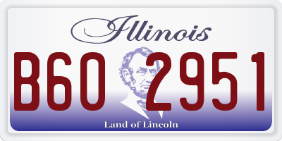 IL license plate B602951