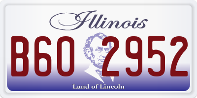 IL license plate B602952