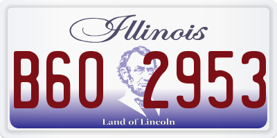 IL license plate B602953