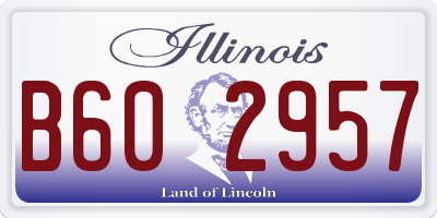 IL license plate B602957