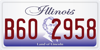 IL license plate B602958