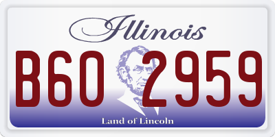 IL license plate B602959