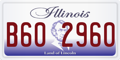 IL license plate B602960