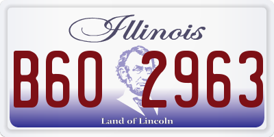 IL license plate B602963