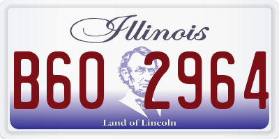 IL license plate B602964