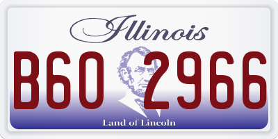 IL license plate B602966