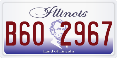IL license plate B602967