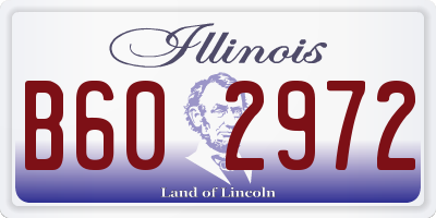 IL license plate B602972