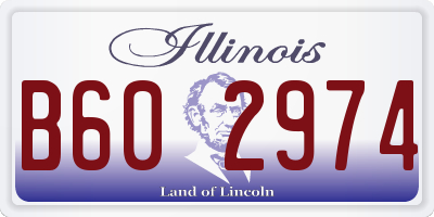 IL license plate B602974