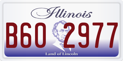 IL license plate B602977
