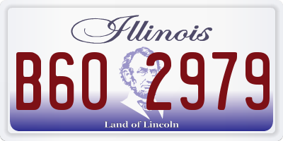 IL license plate B602979