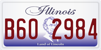 IL license plate B602984