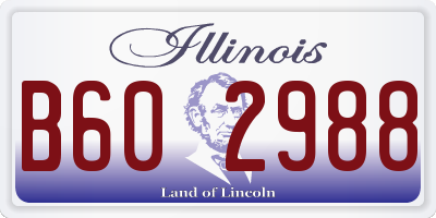 IL license plate B602988