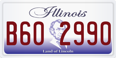 IL license plate B602990