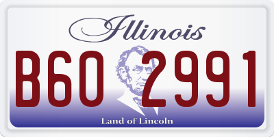 IL license plate B602991