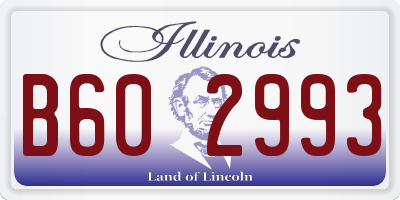 IL license plate B602993
